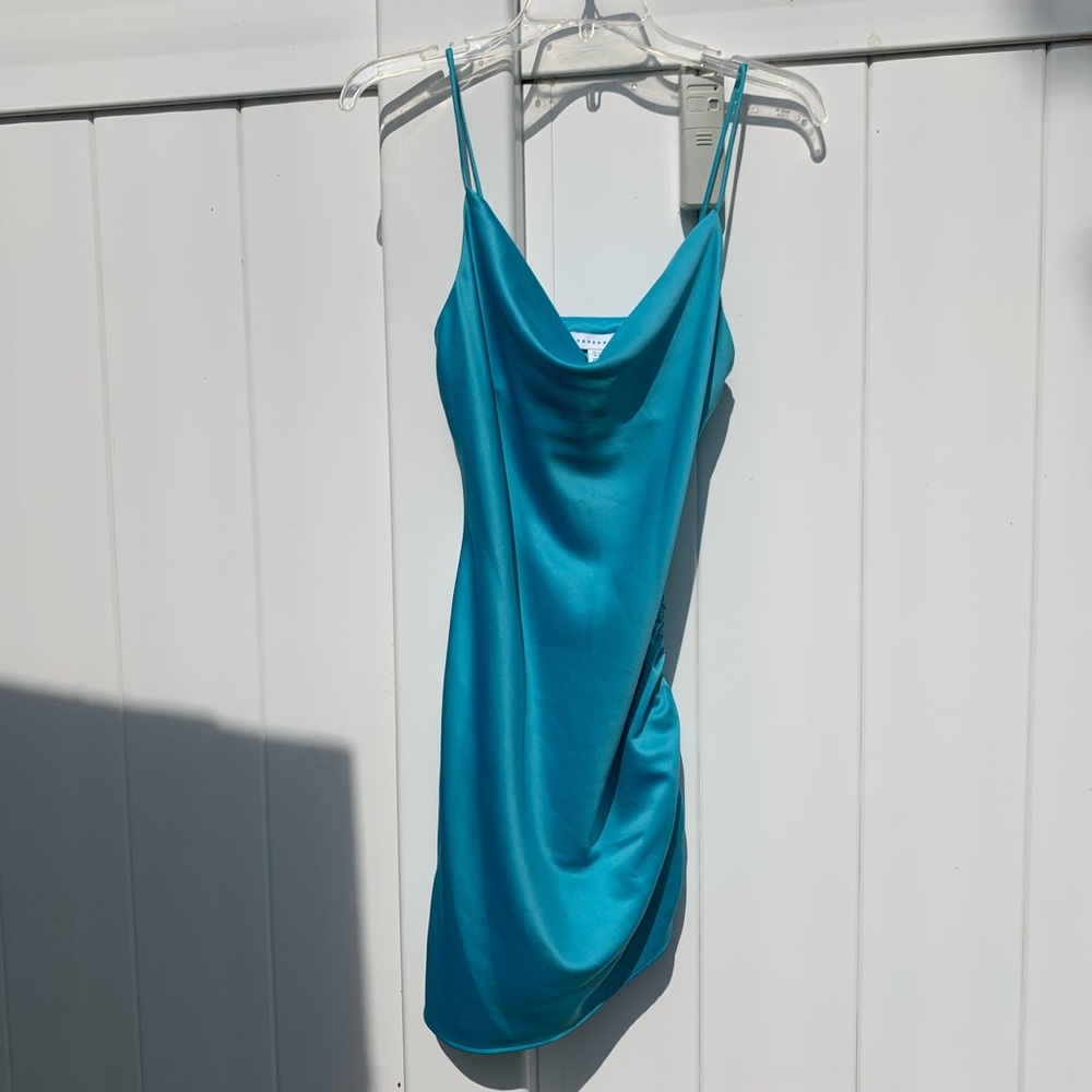 Topshop Silk Mini Dress - Picture 6 of 8